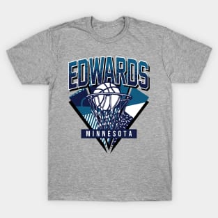 Edwards Retro Minnesota Basketball Throwback T-Shirt